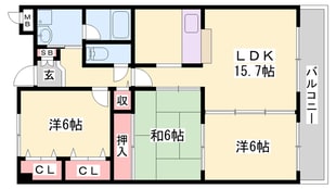 セーブルコートの物件間取画像